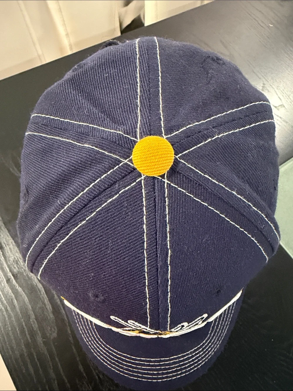 Georgia Tech Buzz adults Navy and Yellow Baseball Cap